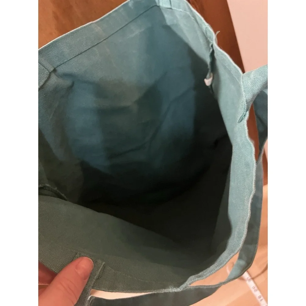 Mrs. Teal‎ Wedding Large Canvas Tote Bag Carry All Grocery Reusable